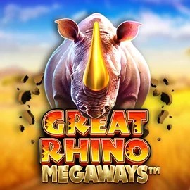 Great Rhino Megaways online game logo by Pragmatic Play on 7betcasino.uk